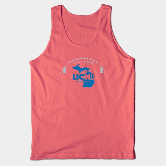 Detroit Lions Tank Top by Crome Studio